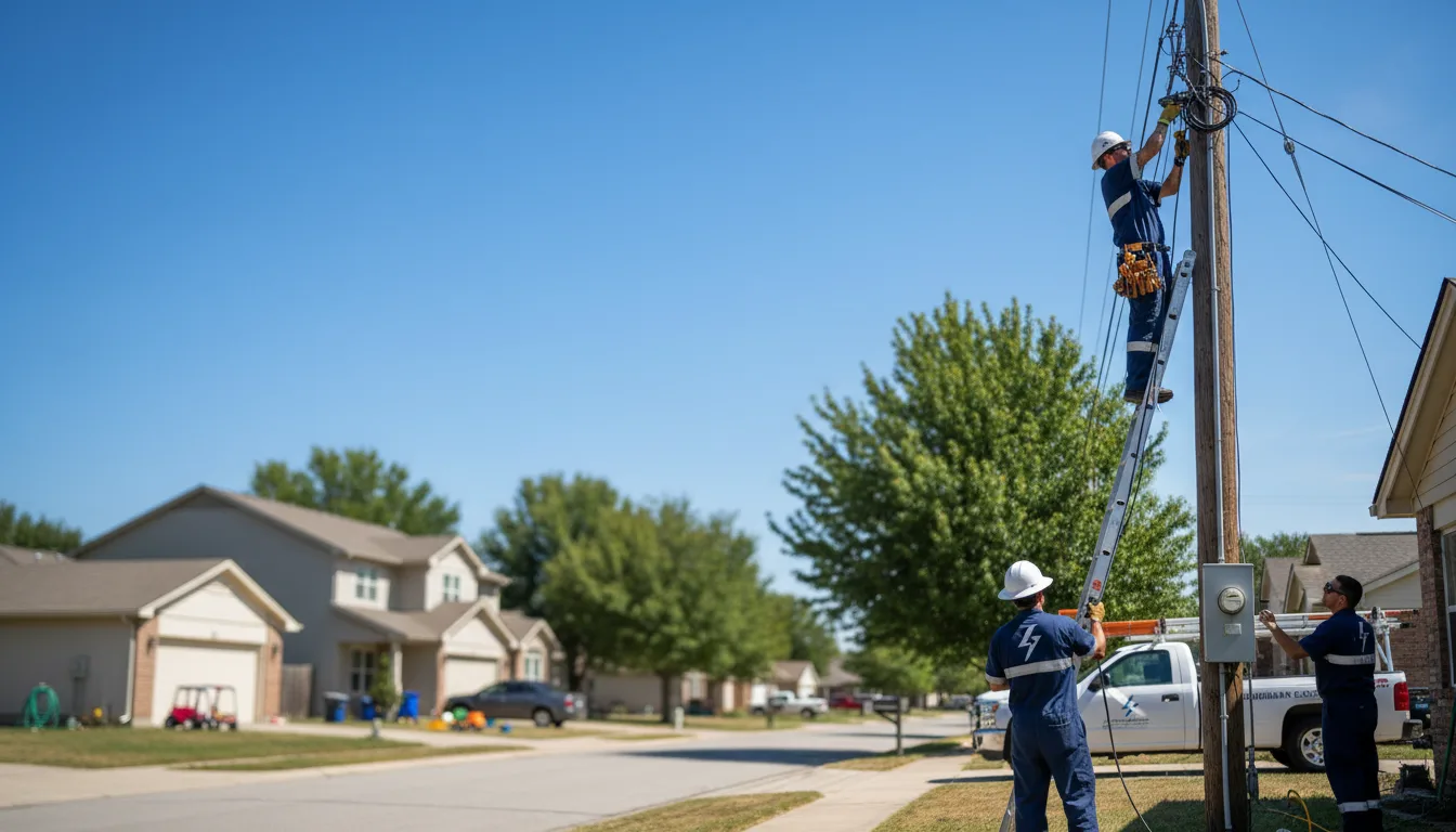 Residential electrician providing installation services in Morley, MO
